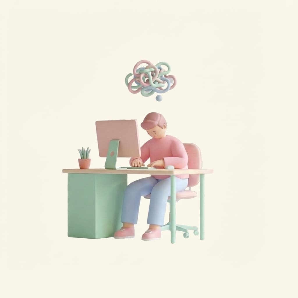 Mental Fatigue Illustration